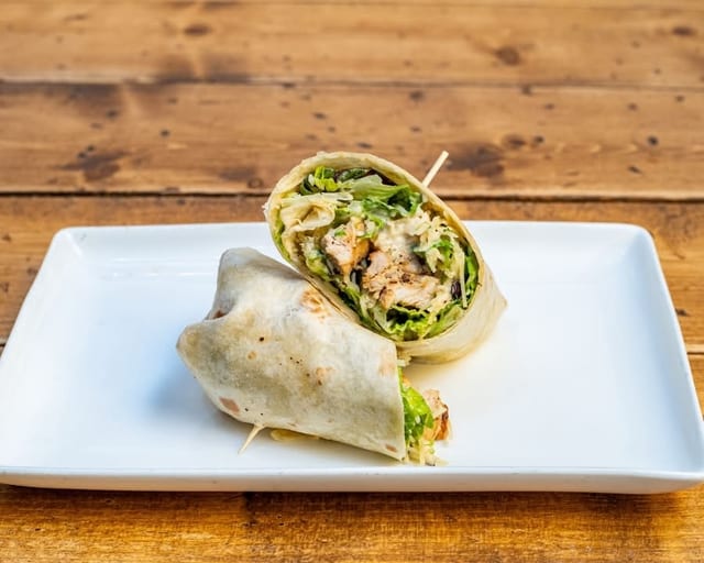 Grilled Chicken Caesar Wrap.